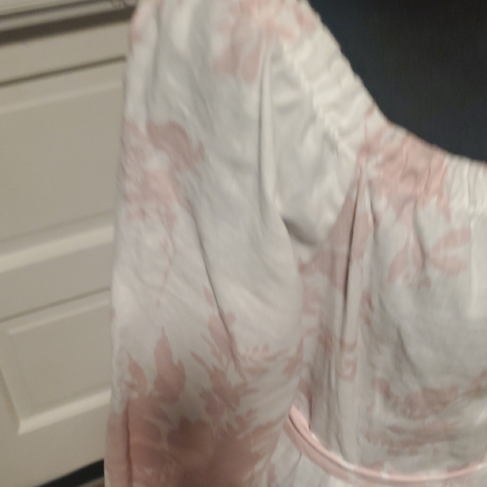 Saks Fifth Avenue Elegant Pink Floral Women's Dress - Picture 6 of 10